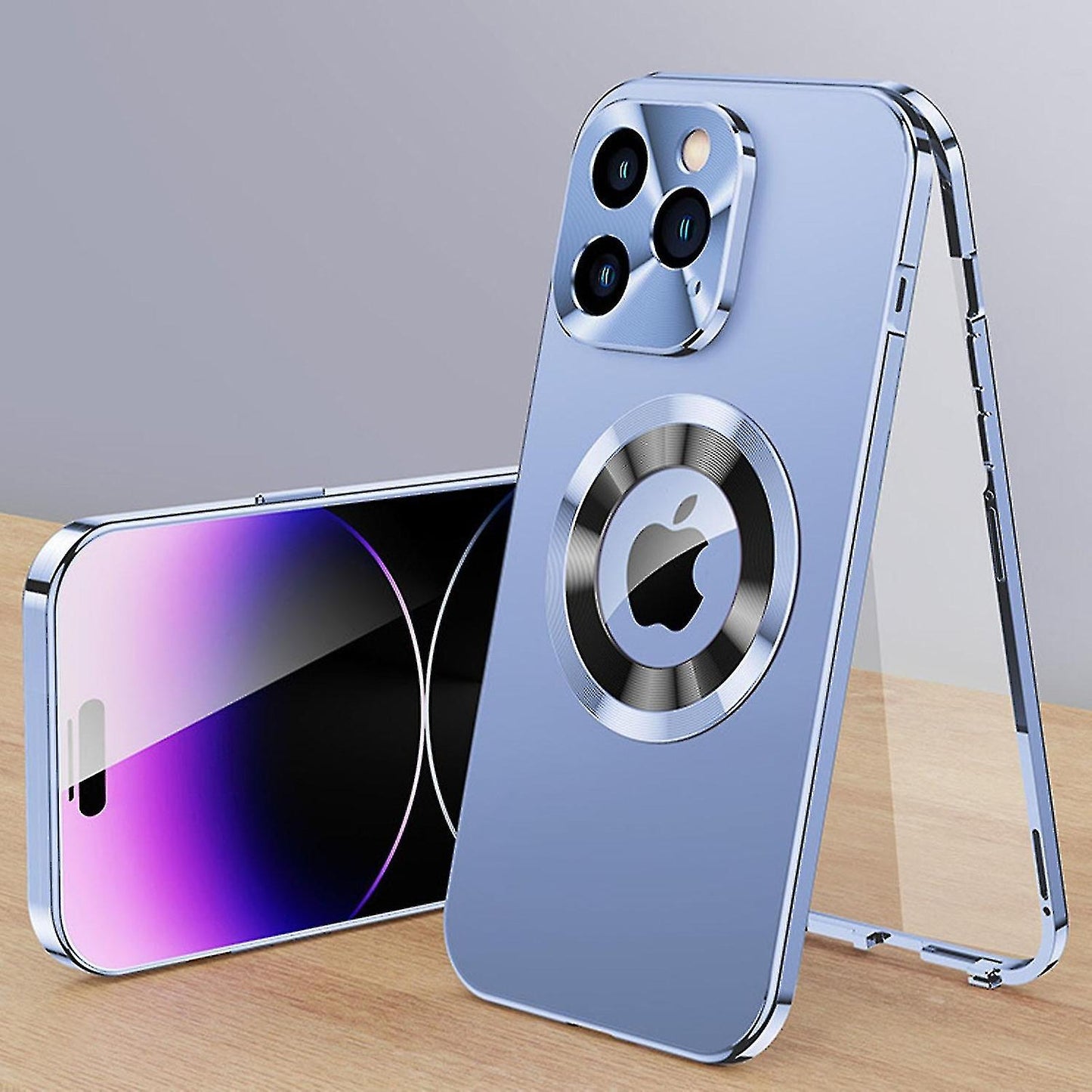 Double-sided Electroplated Glass Magnetic Phone Case