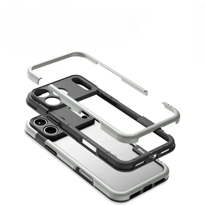 Funda disipadora de calor con marco de silicona suave para iPhone