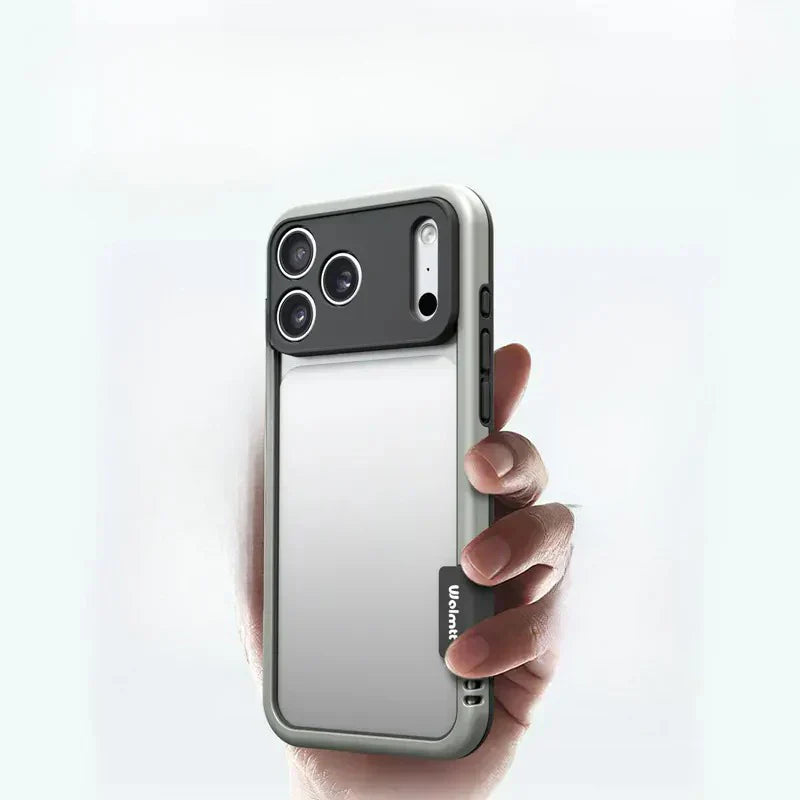 Funda disipadora de calor con marco de silicona suave para iPhone