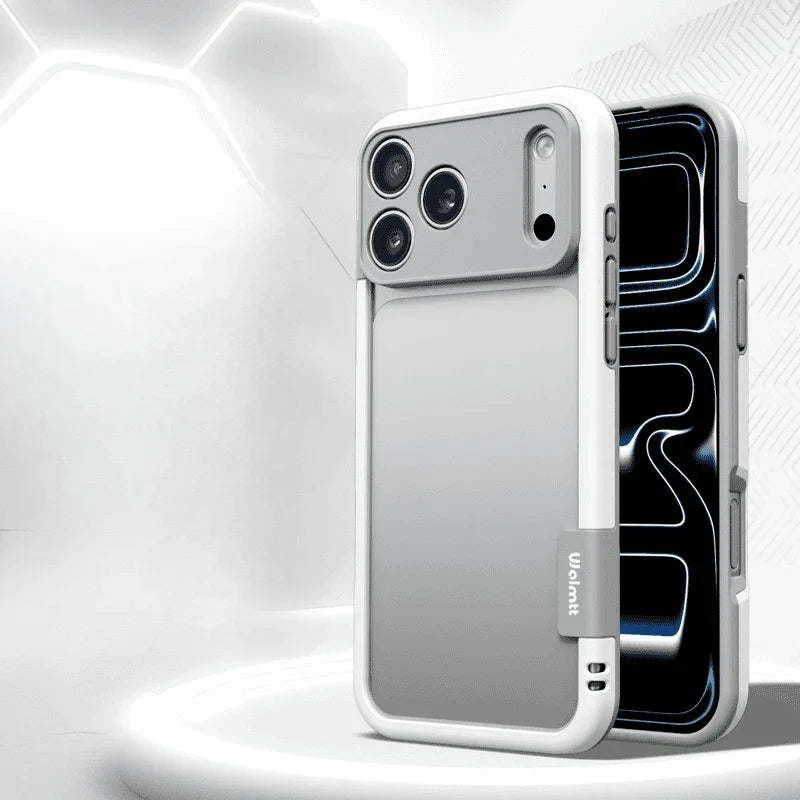 Funda disipadora de calor con marco de silicona suave para iPhone