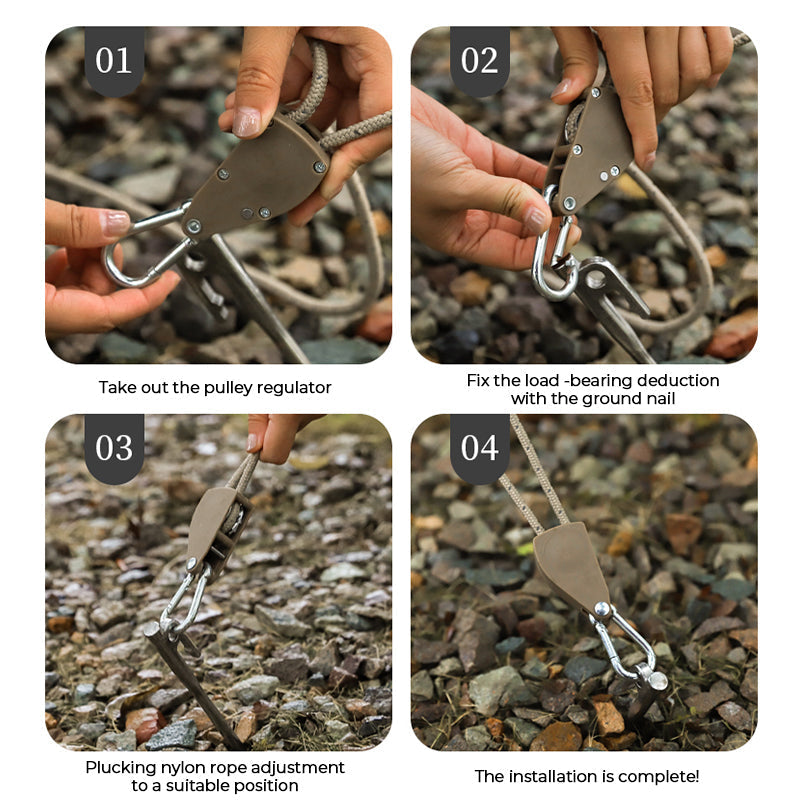 🔥Top-Selling Back-to-School Products Portable Adjustable Fix Camping Rope🌳