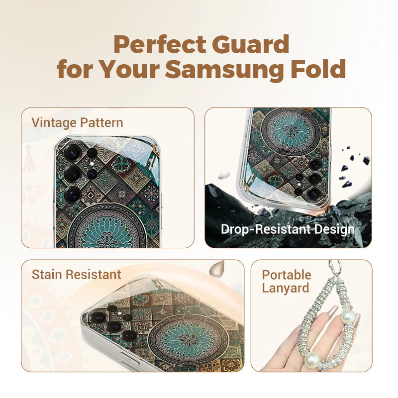 Custodia colorata con motivo a fiore di loto blu per Samsung serie S: ricevi in OMAGGIO uno splendido braccialetto di diamanti!🔥