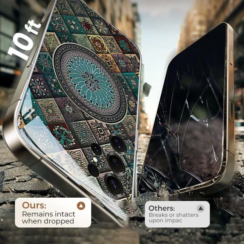 Custodia colorata con motivo a fiore di loto blu per Samsung serie S: ricevi in OMAGGIO uno splendido braccialetto di diamanti!🔥