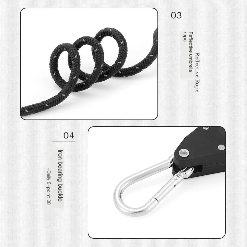 🔥Top-Selling Back-to-School Products Portable Adjustable Fix Camping Rope🌳