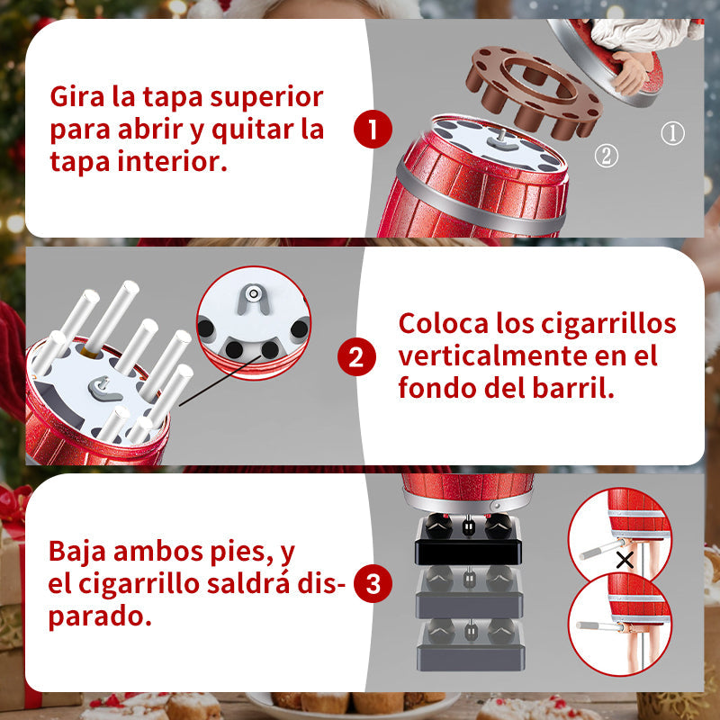 Dispensador divertido de cigarrillos emergente de Santa Claus