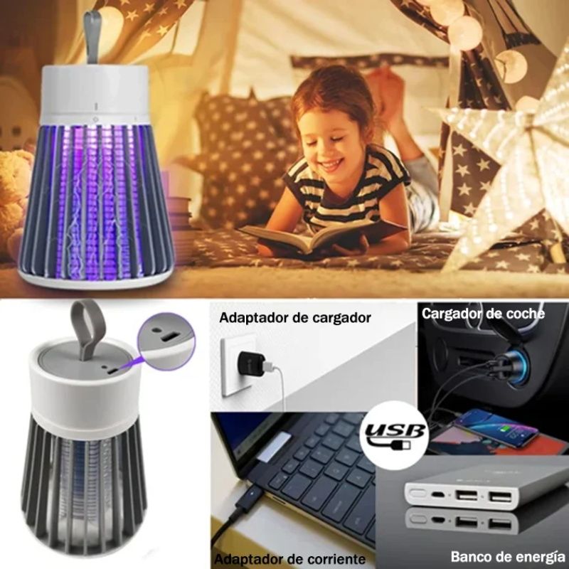 🎁Mata insectos portátil para interiores y exteriores - Fly & Trampa para mosquitos