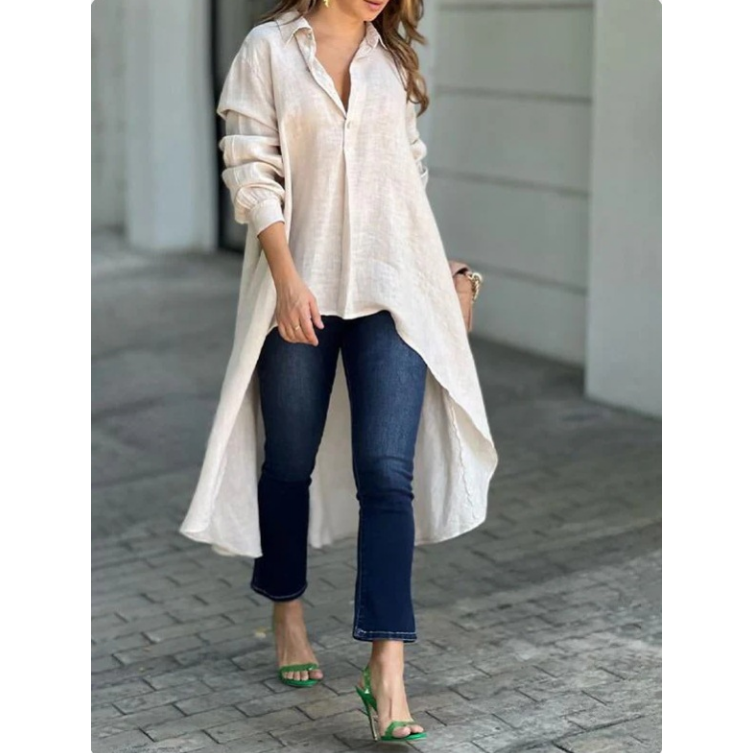 🍁New for autumn✨Nomenoy® Women's Elegant Long Lapel Shirt