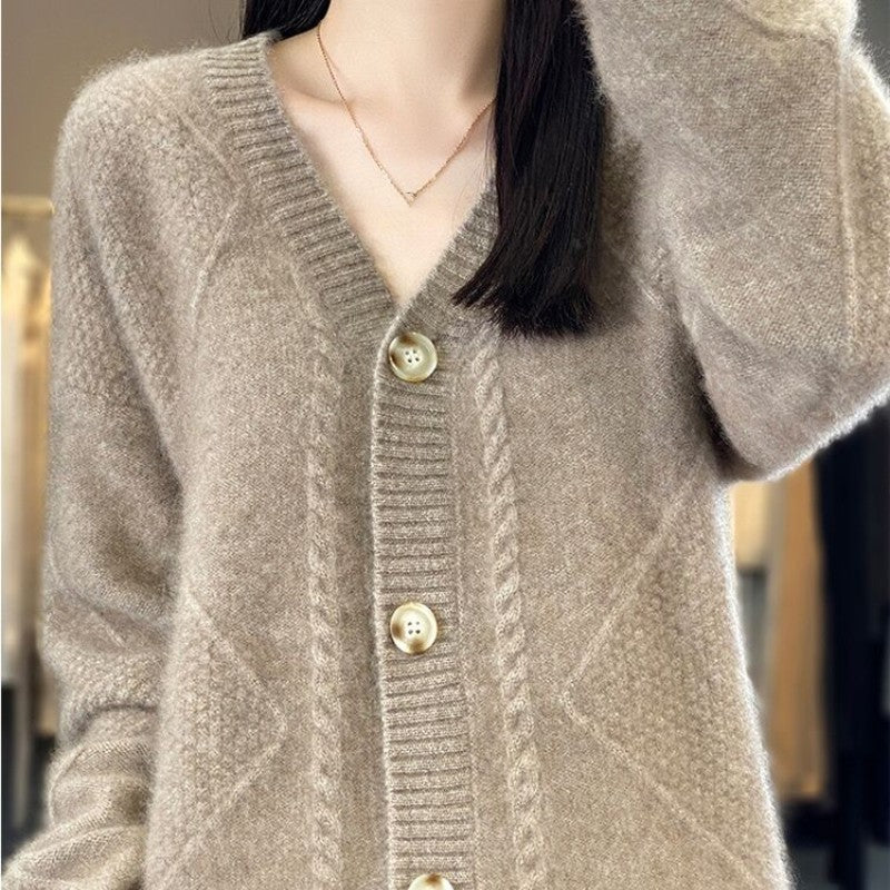 🎉Black Friday Series - Early Bird Price💖Loose Slouchy Faux Cashmere Button Front Cardigan Sweaters