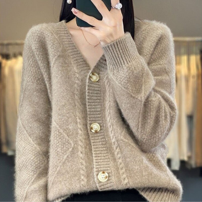 🎉Black Friday Series - Early Bird Price💖Loose Slouchy Faux Cashmere Button Front Cardigan Sweaters