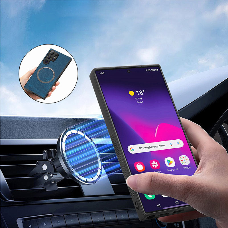 New Arrival | 2-in-1 Magnetic All-inclusive Leather Protective Cover with Detachable Card Holder for Samsung Galaxy S Series