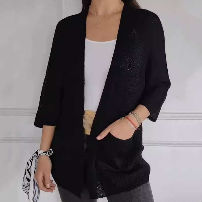 🍁New for autumn✨ Casual Knitted Open Front Coat