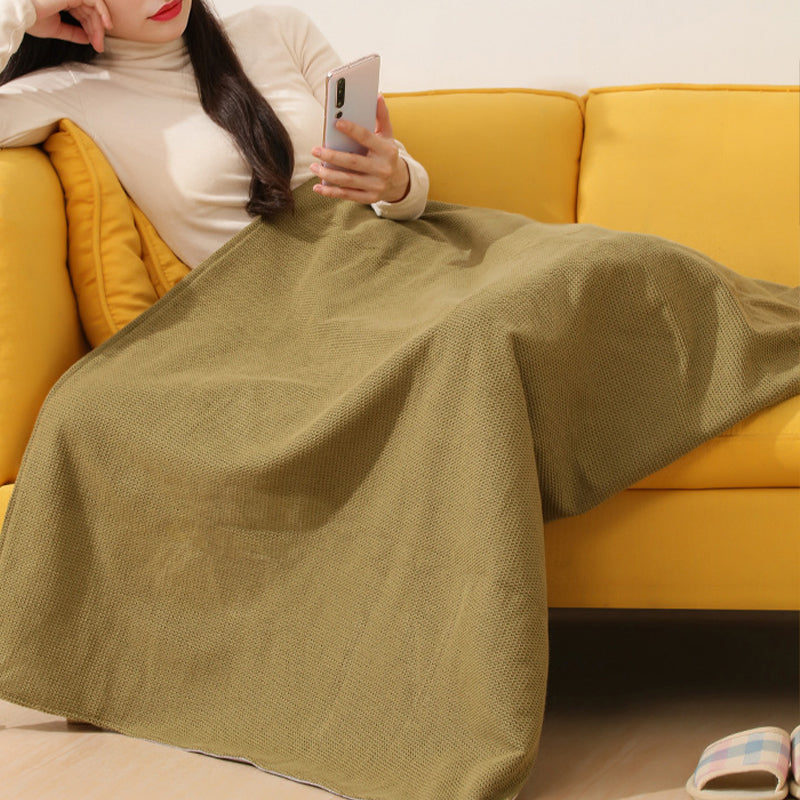 🎊Holiday Sale❄️Portable Soft Zipper Electric Heated Blanket Shawl☀️