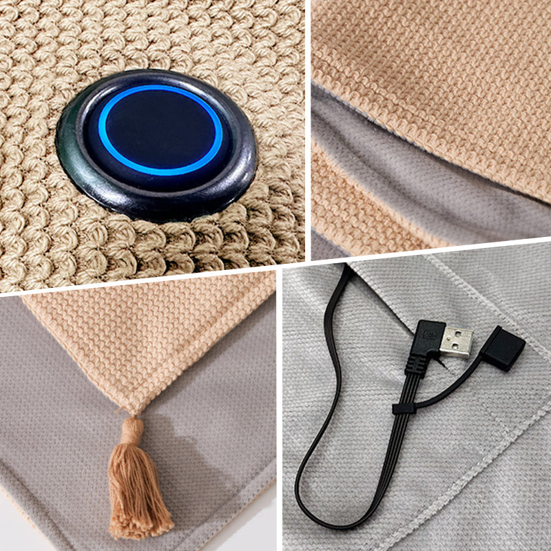 🎊Holiday Sale❄️Portable Soft Zipper Electric Heated Blanket Shawl☀️