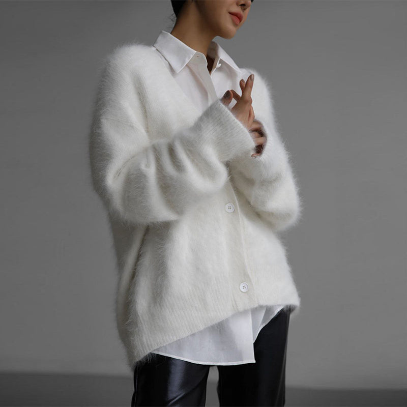 🎉Black Friday Series - Early Bird Price💖Women's Cozy Fuzzy Knit Cardigan