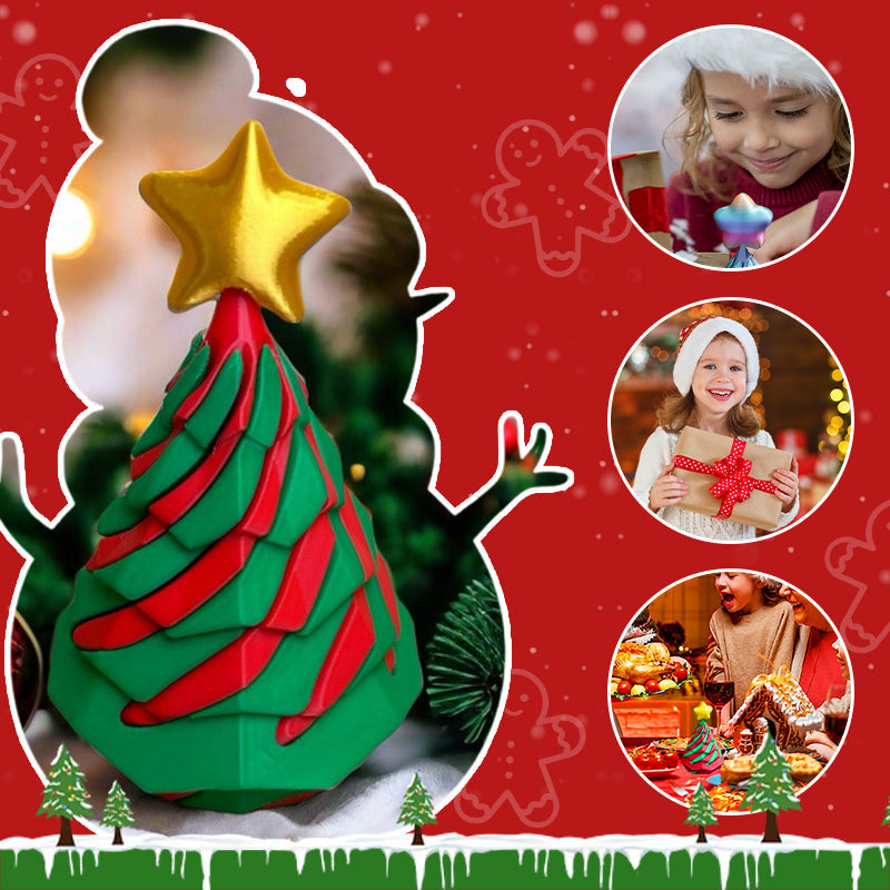 🎉3D Printed Christmas Tree Spiral Cone Fidget Toy