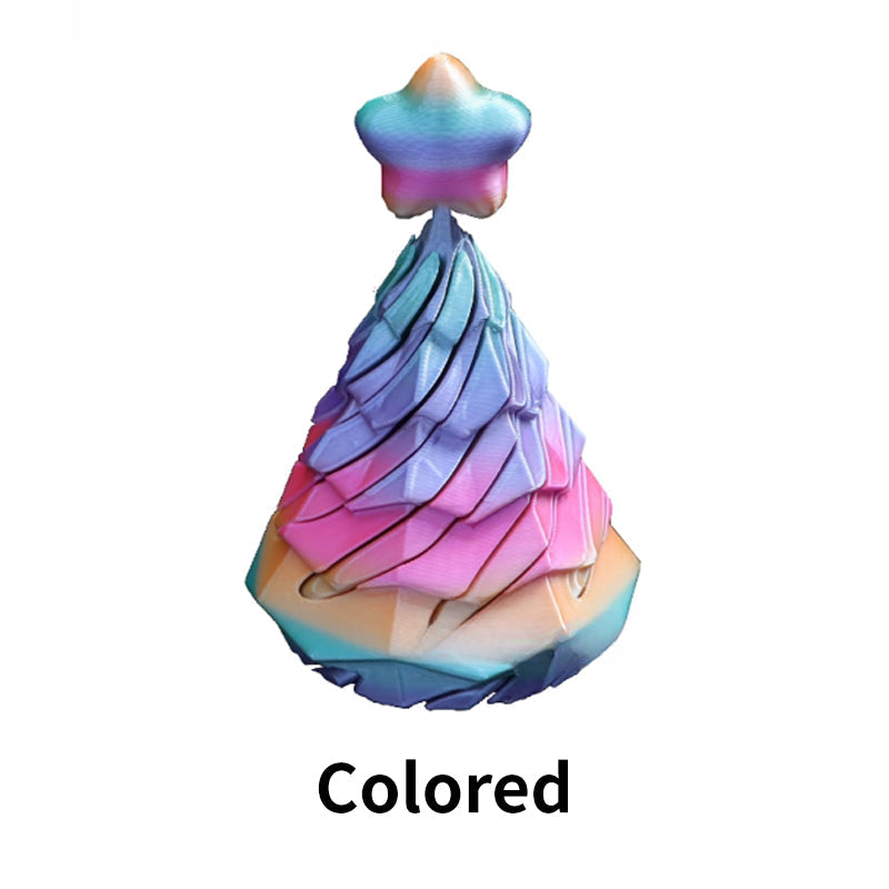 🎉3D Printed Christmas Tree Spiral Cone Fidget Toy