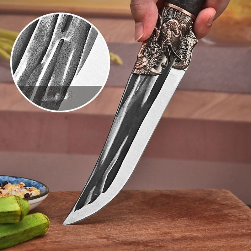 🔥2025 NEW SALES - 50% OFF🔥Bone-cutting Knife with Dragon Decoration and Scabbard