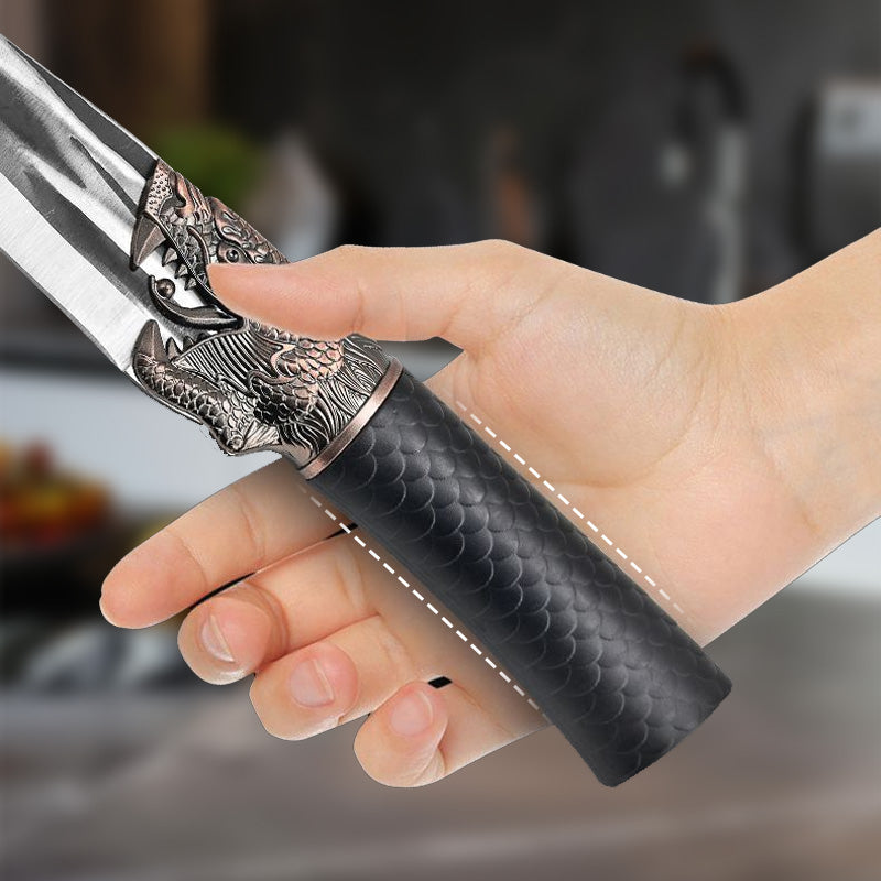 🔥2025 NEW SALES - 50% OFF🔥Bone-cutting Knife with Dragon Decoration and Scabbard