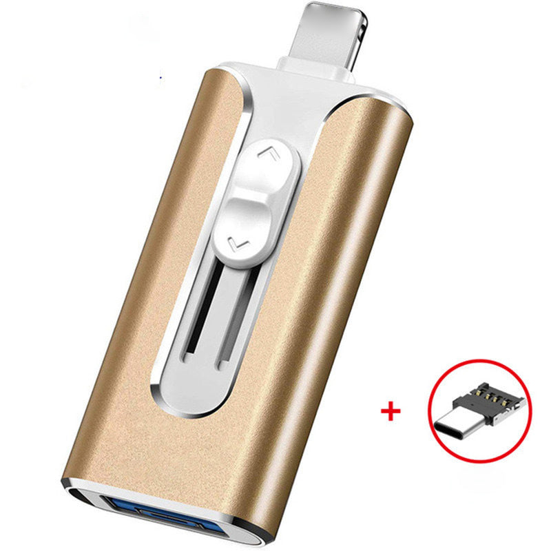 ⚡4 in1 Flash Drive for Phone/Tablet /Android/PC⚡ MFi Certified Light + 8 Pin + USB 3.0