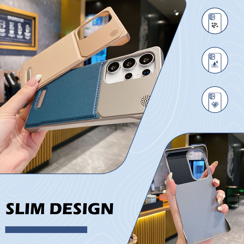 Funda para teléfono de PU con protección delgada y duradera