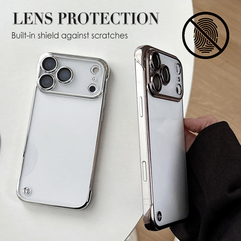 Custodia per telefono elettrolitico semitrasparente per iPhone serie 17