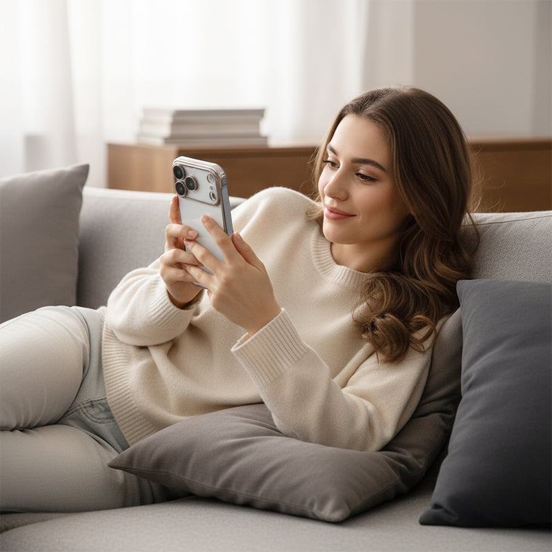 Custodia per telefono elettrolitico semitrasparente per iPhone serie 17