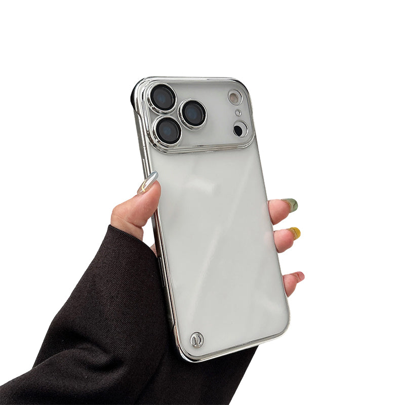 Custodia per telefono elettrolitico semitrasparente per iPhone serie 17