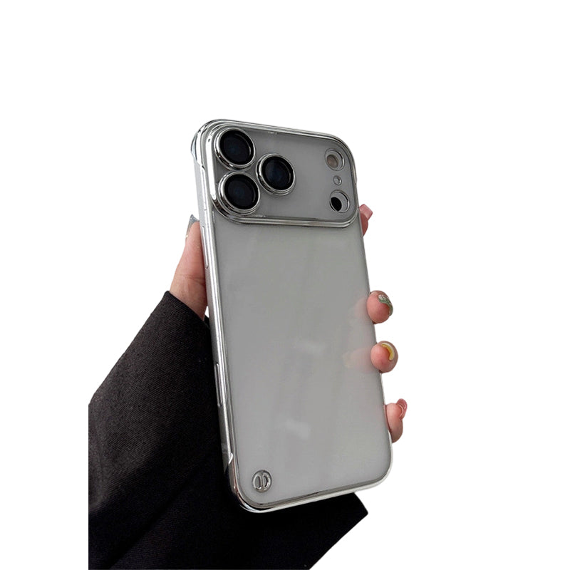 Custodia per telefono elettrolitico semitrasparente per iPhone serie 17