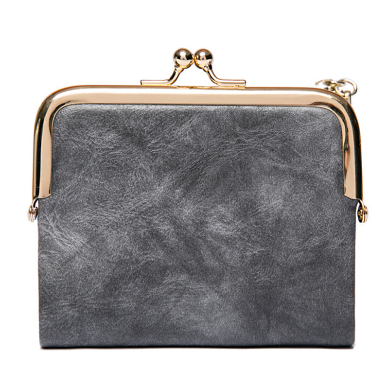 Vintage Kiss-Lock Wallet with Multi Card Holders