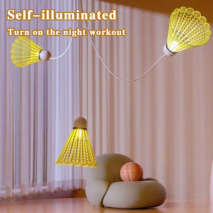 🔥Winter indoor sports🔥Indoor Bounceable Luminous Badminton Trainer