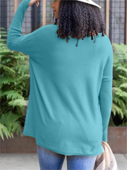 🍁New for autumn✨LONG SLEEVE THUMBHOLE SWEATER POCKET TUNIC