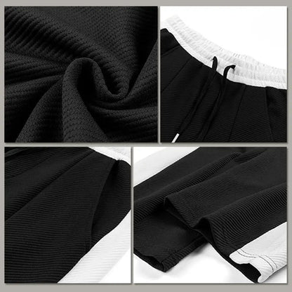 🎉Black Friday Series - Early Bird Price💖Men's Outfit Casual 2 Piece Contrast Sports Jogging Tracksuits Set