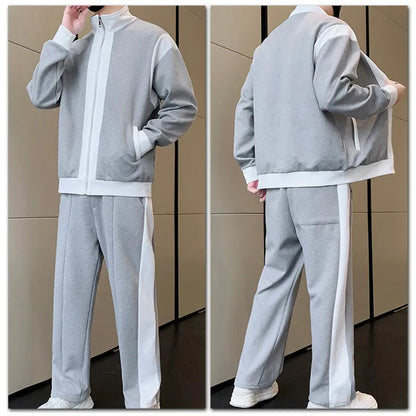 🎉Black Friday Series - Early Bird Price💖Men's Outfit Casual 2 Piece Contrast Sports Jogging Tracksuits Set