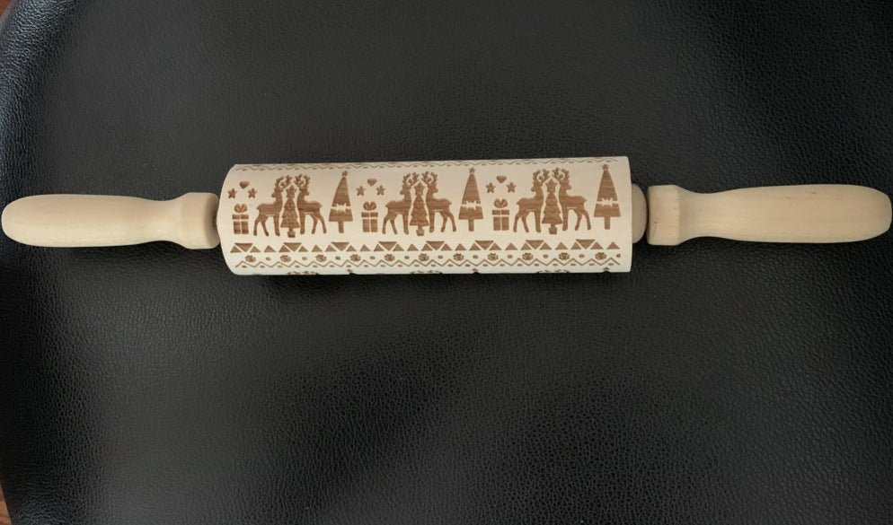 🎄Christmas Promotion 50% OFF🎅✨Christmas rolling pin🍪