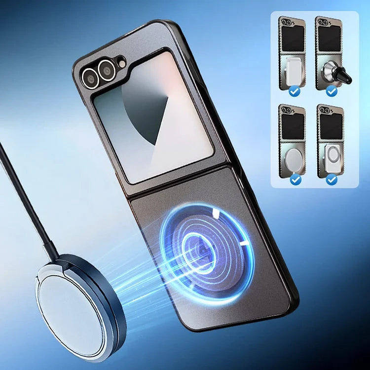 Electroplated Frosted Magnetic Cover for Samsung Galaxy Z Flip 3/4/5/6/7