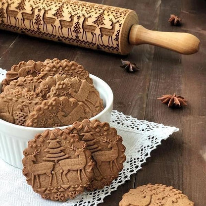 🎄Christmas Promotion 50% OFF🎅✨Christmas rolling pin🍪