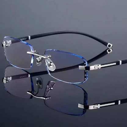 ✨Sapphire high hardness✨Anti blue progressive Far And Near Dual-Use Reading Glasses