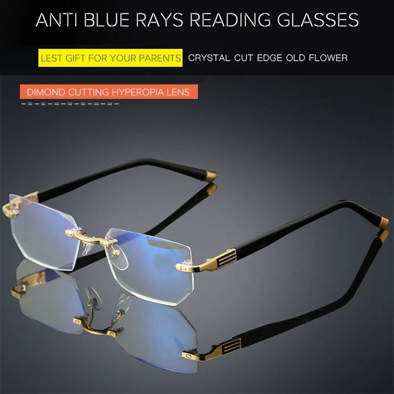 ✨Sapphire high hardness✨Anti blue progressive Far And Near Dual-Use Reading Glasses