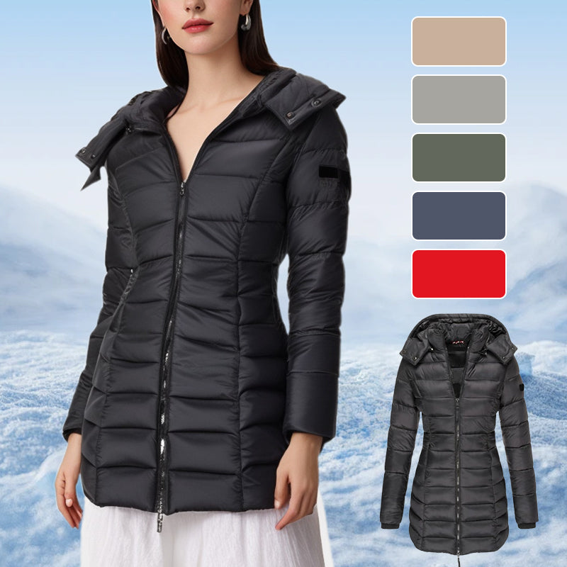 ✨ Women's Lightweight Winter Down Jacket with Hood — Water-Resistant & Cozy 🧥