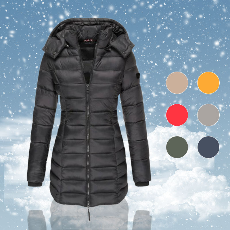 ✨ Women's Lightweight Winter Down Jacket with Hood — Water-Resistant & Cozy 🧥