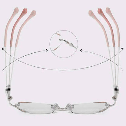 ⏰ Limited time [FREE SHIPPING]✨Pousbo® Fashion Anti-Blue Light Rimless Reading Glasses