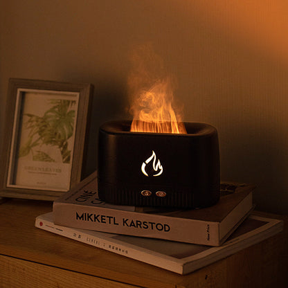 ❄️Relieves winter dryness☃️Aromatherapy Diffuser with Flame Light