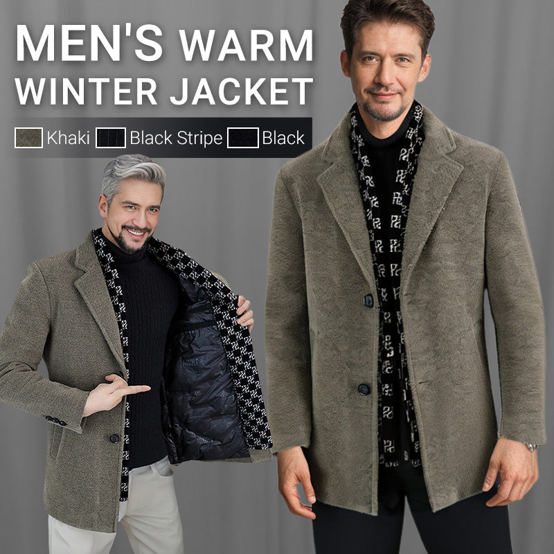 🎉Black Friday - Early Bird Price-Free Shipping✈️Men’s Tweed Jacket with White Duck Down Lining