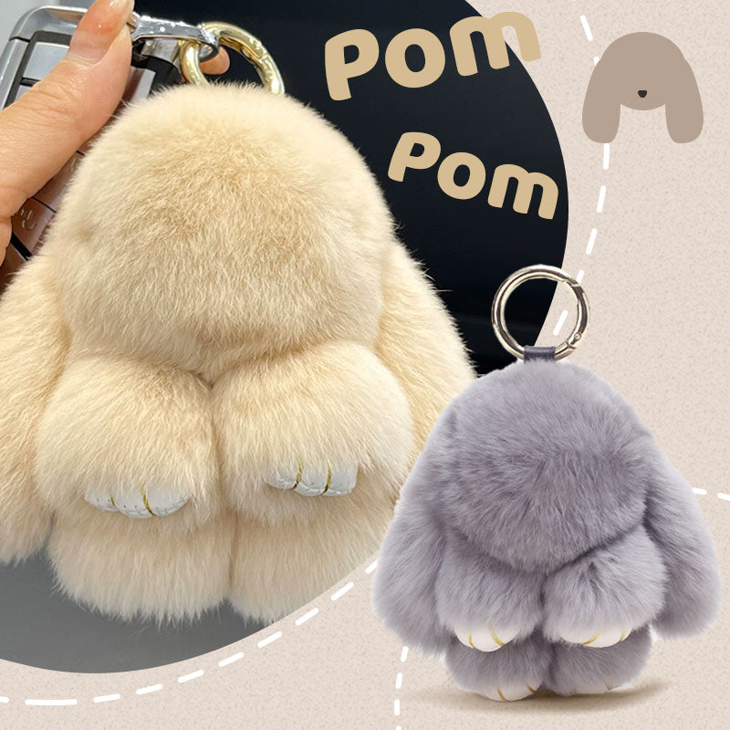 🎅Christmas Pre-sale🎁🐰Handmade Soft Bunny Pom Pom Charms (🎁Boxed Edition)