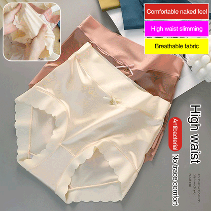 3PCS Satin ice Silk Seamless Tummy Control Panties🌸
