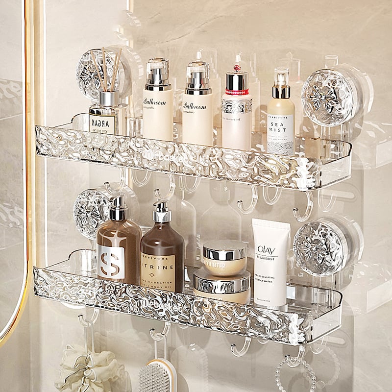 46% OFF - Light luxury style punch-free storage rack