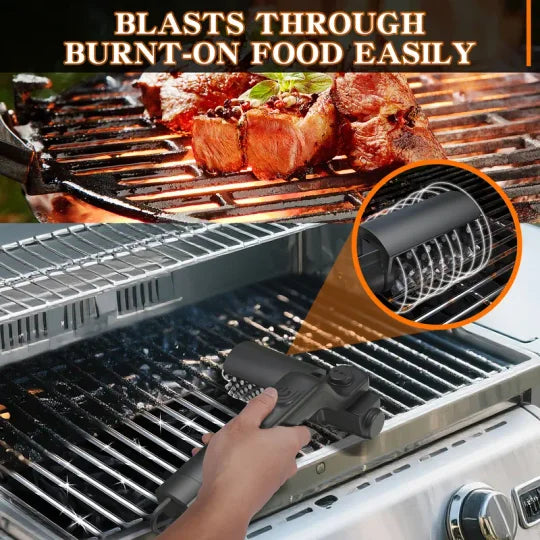 Electric BBQ Grill Brush Cordless and Rechargeable