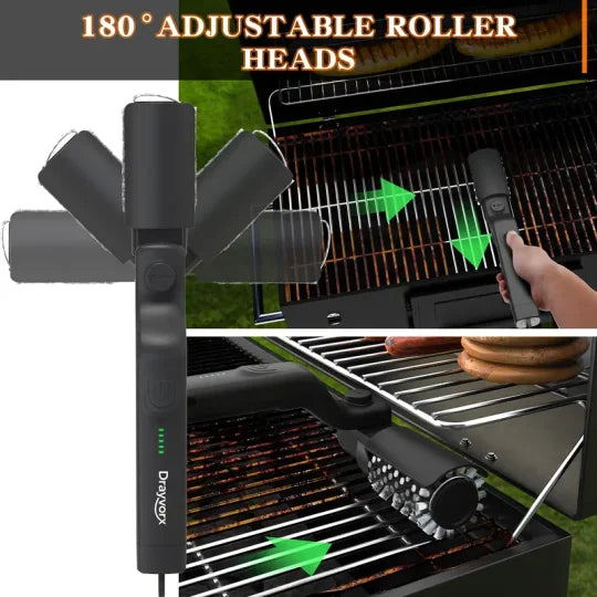 Electric BBQ Grill Brush Cordless and Rechargeable