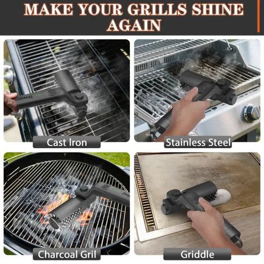 Electric BBQ Grill Brush Cordless and Rechargeable