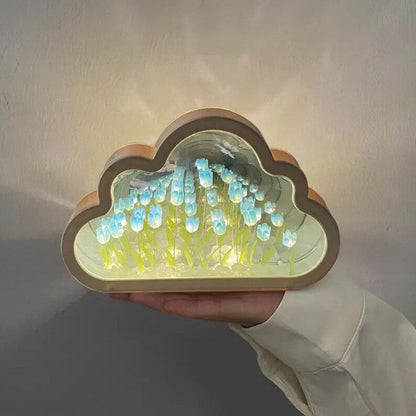 🎅Christmas Specials🎁Magic Cube DIY Tulip Mirror Light(Cloud Shapes)